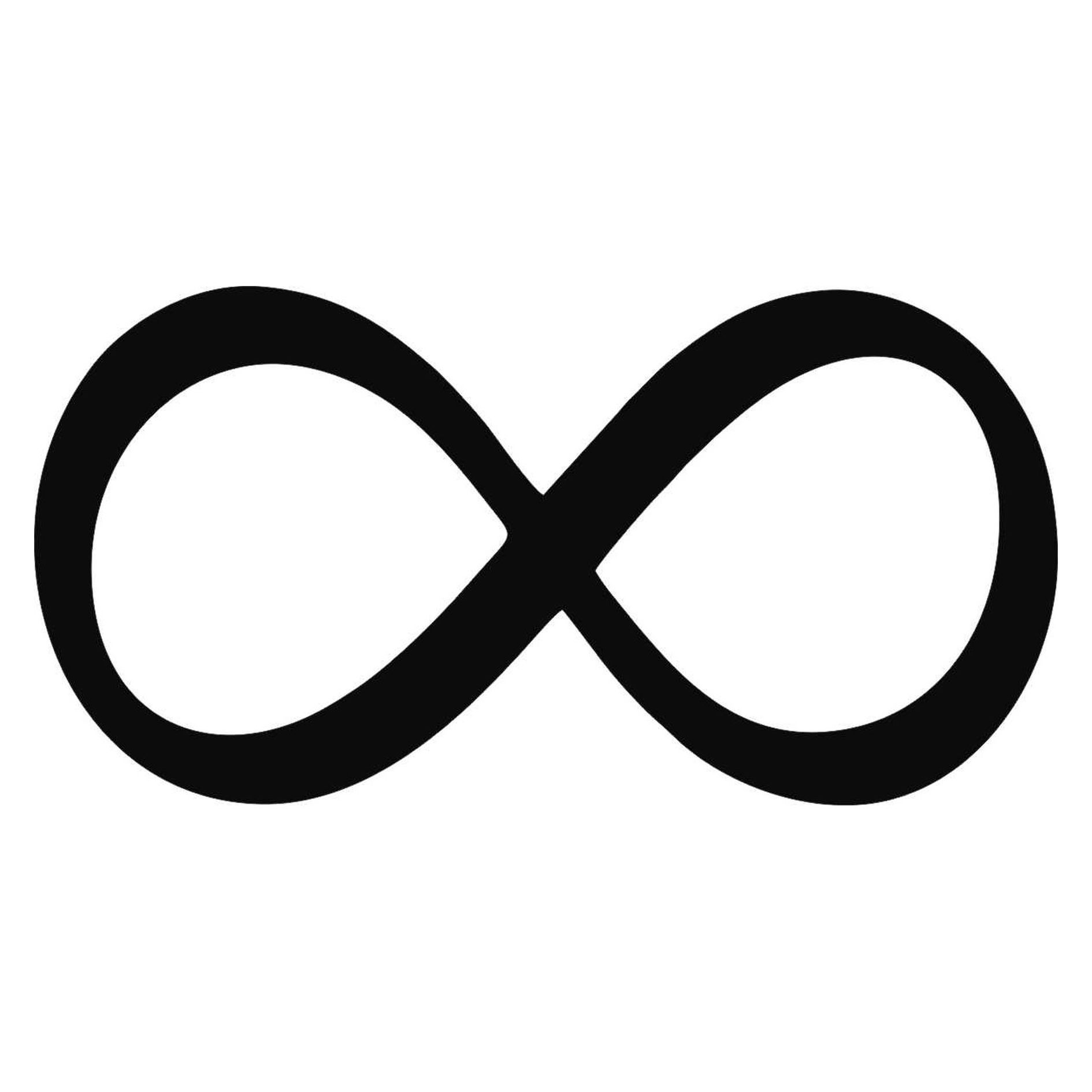 Adesivo Símbolo do Infinito - 2 unidades - 10x5cm