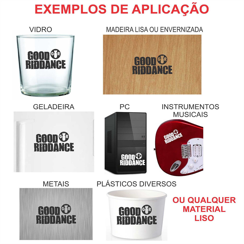 Adesivo Good Riddance 12x6cm