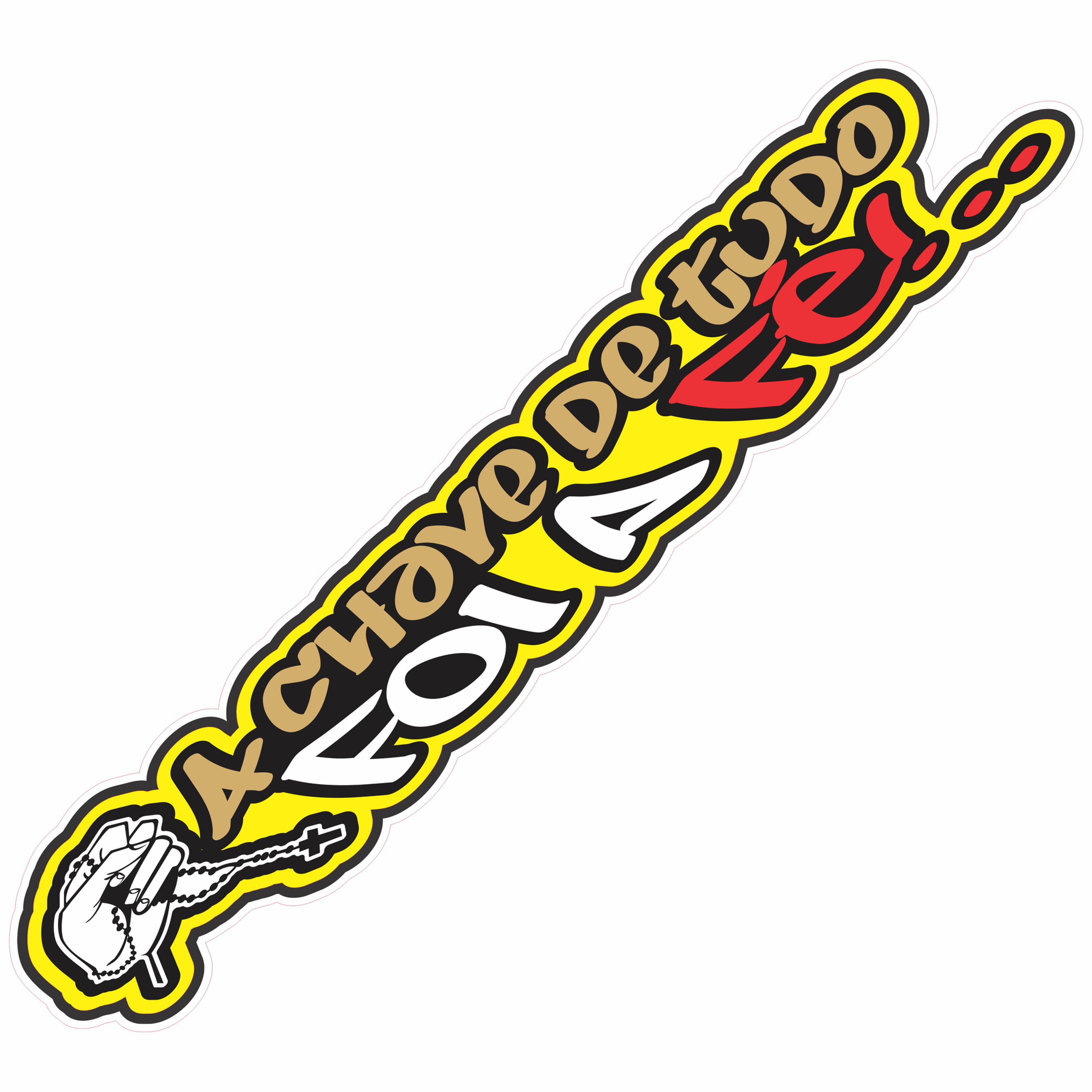 b21 Adesivo Carro Moto Caminhão A chave de tudo foi a fé 15x3cm ou 31x6cm