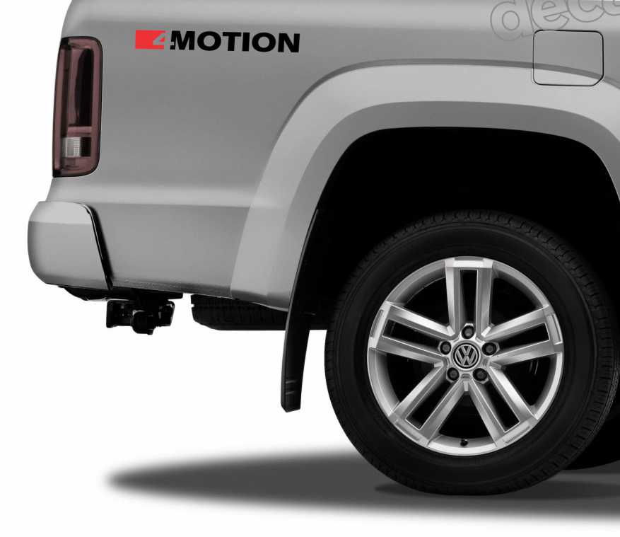Adesivo Lateral Volkswagen Amarok 4 Motion. Valor do Par