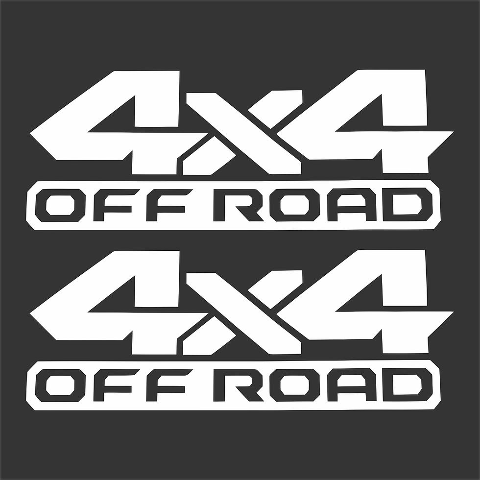 Thumbnail: Adesivo 4x4 Offroad 40x15cm Par A429