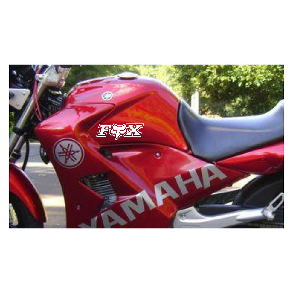Thumbnail: Adesivo Moto Motocross Fox Head Racing 13x4,5cm