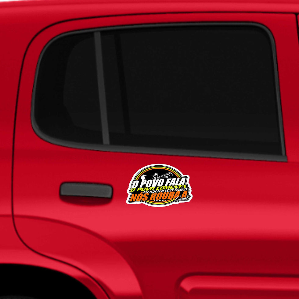 Thumbnail: Adesivo 20x13 carro moto caminhão O povo fala o povo comenta enquanto isso nós rouba a cena C17