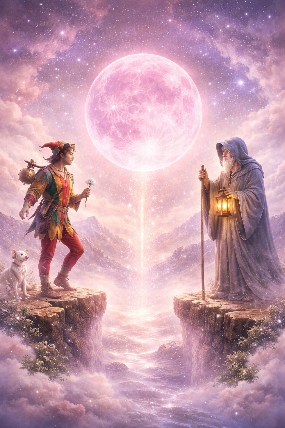 1 Nisan Pembe Dolunay: Joker’dan Ermiş’e — Kozmik Eşiğin BilgeliğiBir Eşik Açıldığında