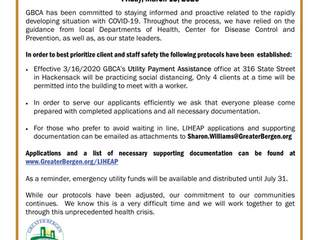 GBCA Utility Payment Assistance Coronavirus Response