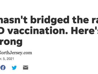 Northjersey.com: NJ still hasn't bridged the racial gap in COVID vaccination...