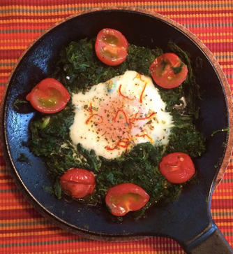 One Pan Spinach Egg Bake