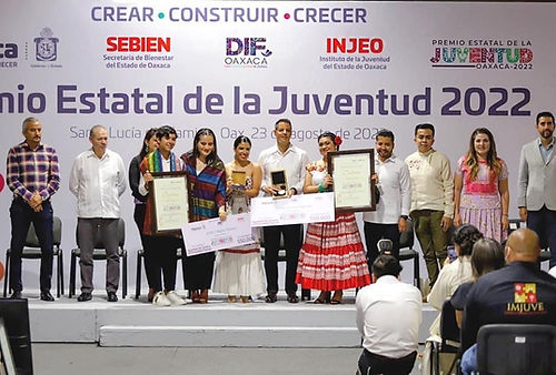 Enrique Vives Premio Estatal de la Juventud 2022 Oaxaca