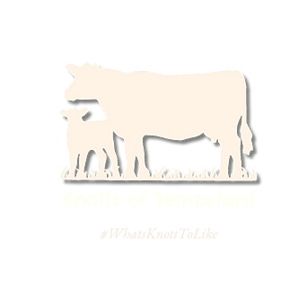 Knotts of Tempsford Logo - cow and sheep silhouette