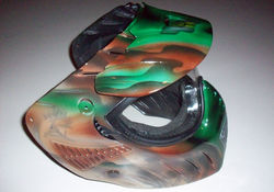 Paintball camo helm