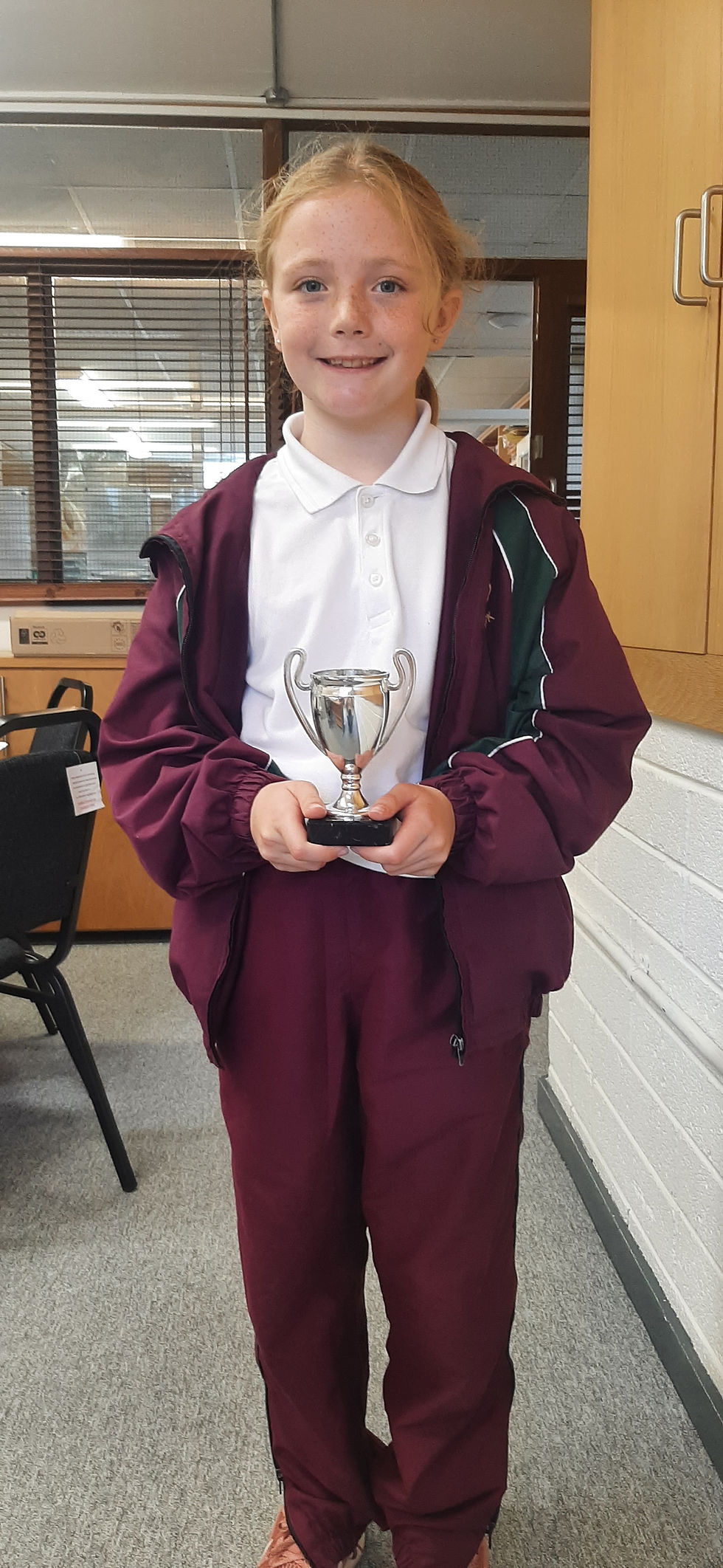 Congratulations to Eve who was presented with a trophy for being 'Gymnast of the Week'! Well done Eve!