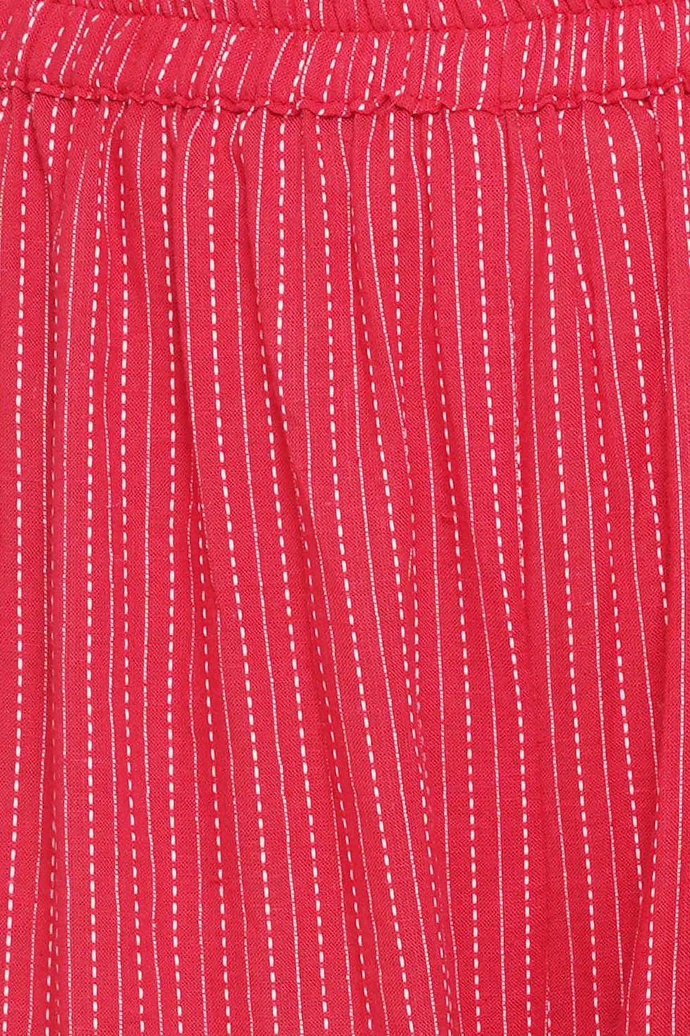 Thumbnail: Floral Embroidery Jacket with Cotton Kantha Frock Sharara and Dupatta in  Red