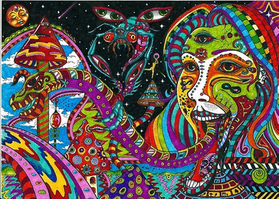 psycadelic mushroom goddess.gif