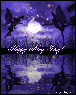 Happy May Day fairies moonlight.gif