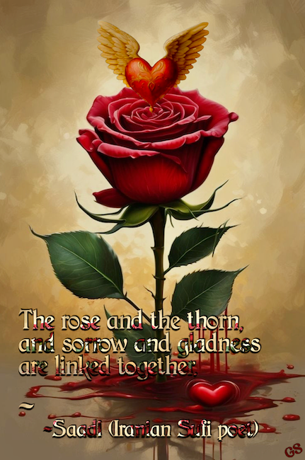 Saadi rose thorn, sorrow gladness meme.png