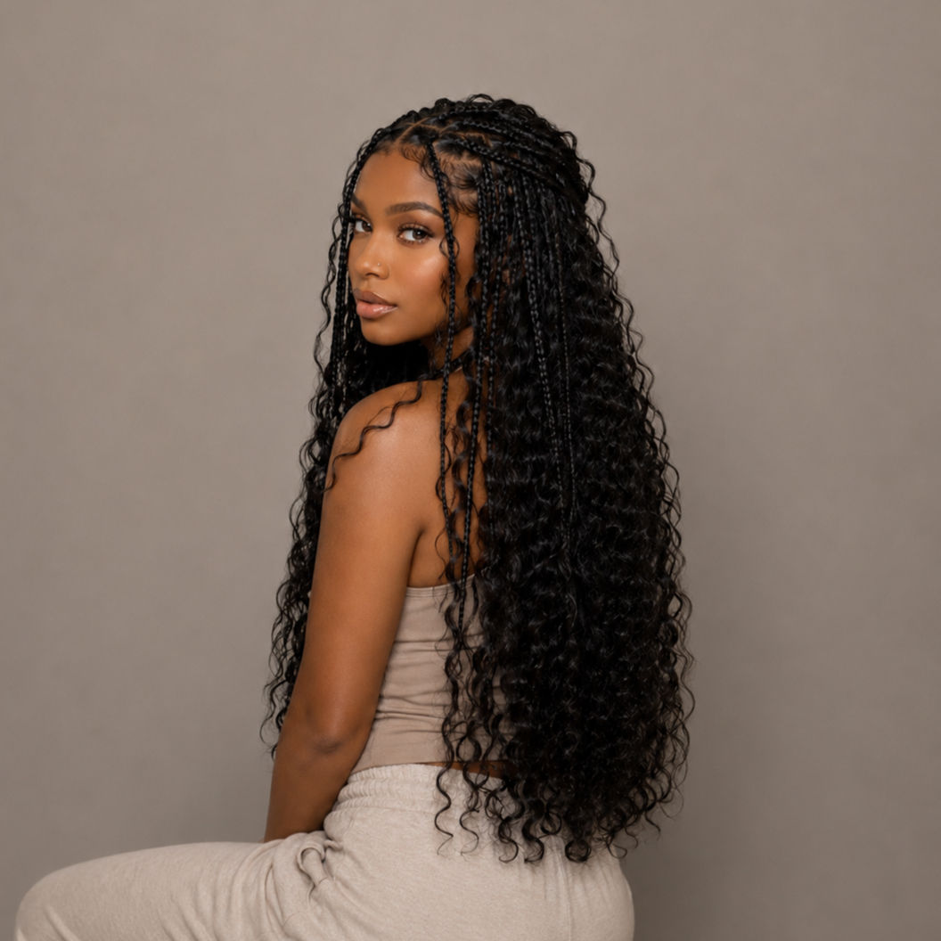 Studio Techilo tight curly bulk Indian braiding hair extensions