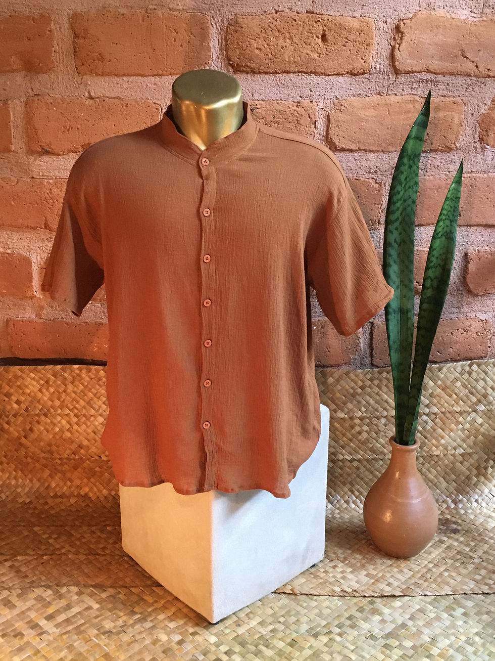 Camisa Tulum Marrom-Avelã G