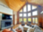 Log Cabin Living area Lazarus Log Cabin kit 