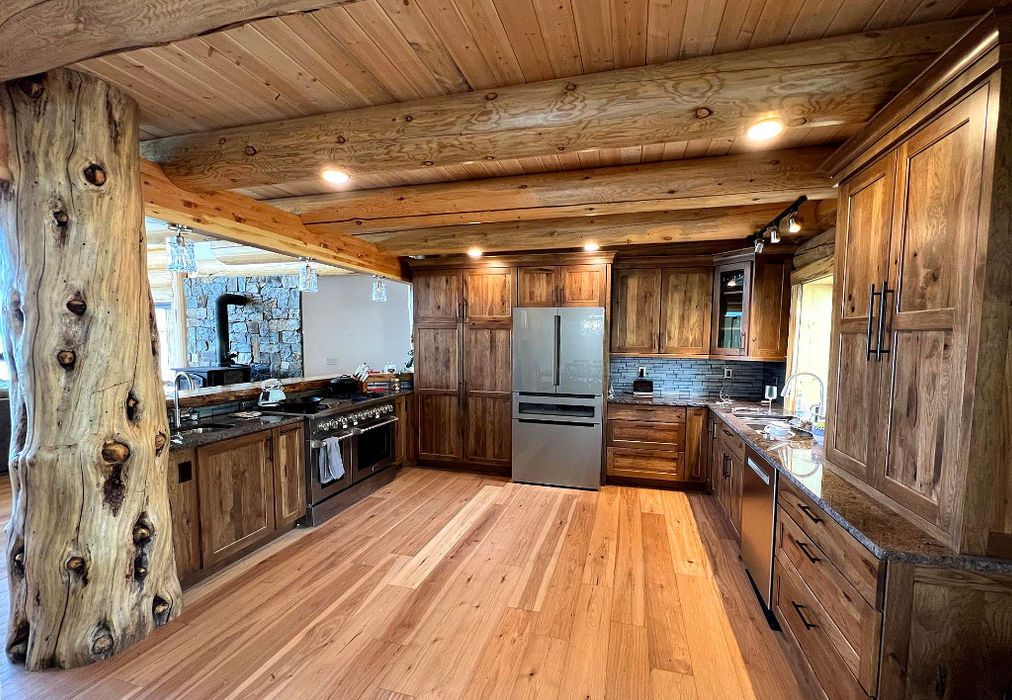 Best log home living area plan design for all floors