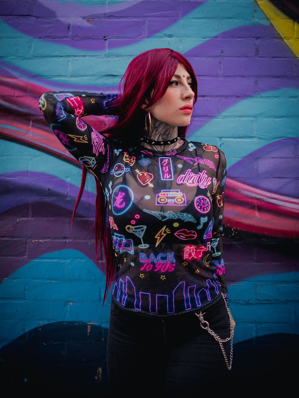 Thumbnail: Blusa Traslucida Neon