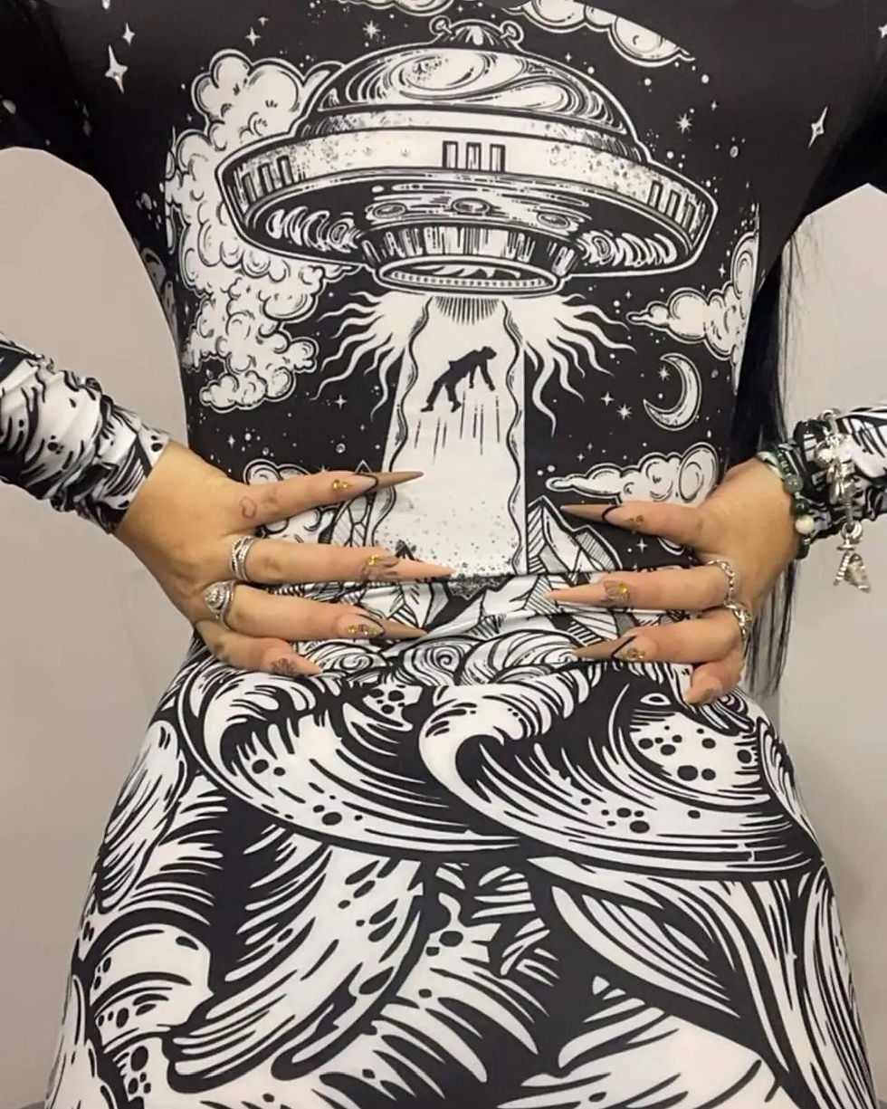 Thumbnail: Vestido Olas Licrado