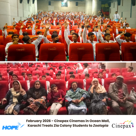 Cinepax Cinemas 🎬 Rolls Out the Red Carpet 🎉 for HOPE Children 🧒🏻  - Featuring Zootopia 🎥 Screening in Ocean Mall, Karachi 🌆