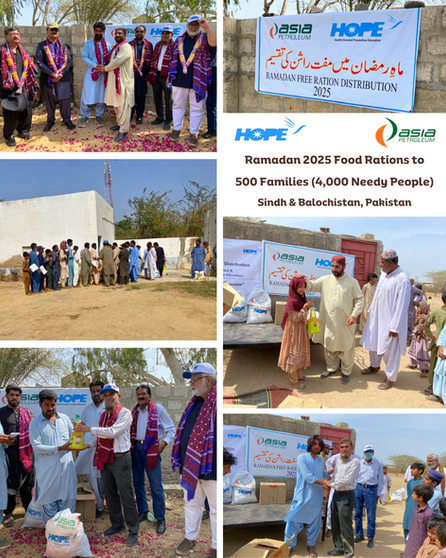 Food Rations 🍱 to 500 Needy Families (4,000 People) - Asia Petroleum and HOPE Swing into Ramadan ☪️ 2025 in Full Force