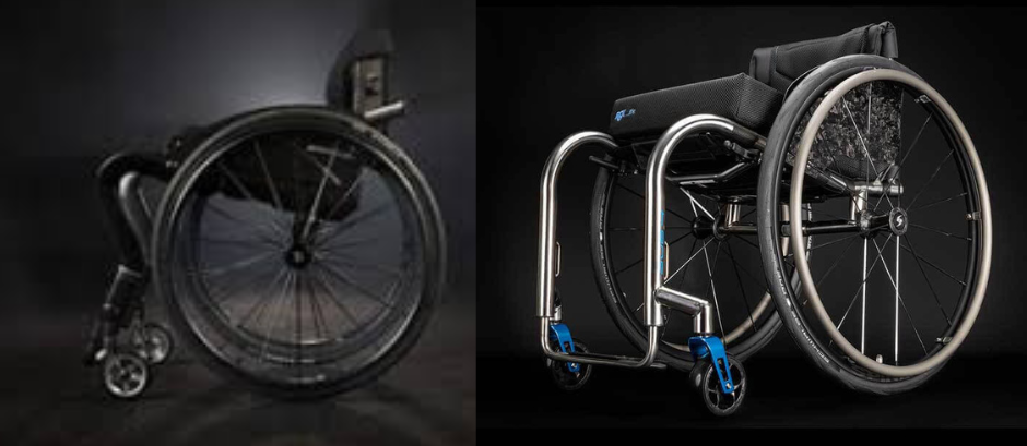 Two expensive manual wheelchairs