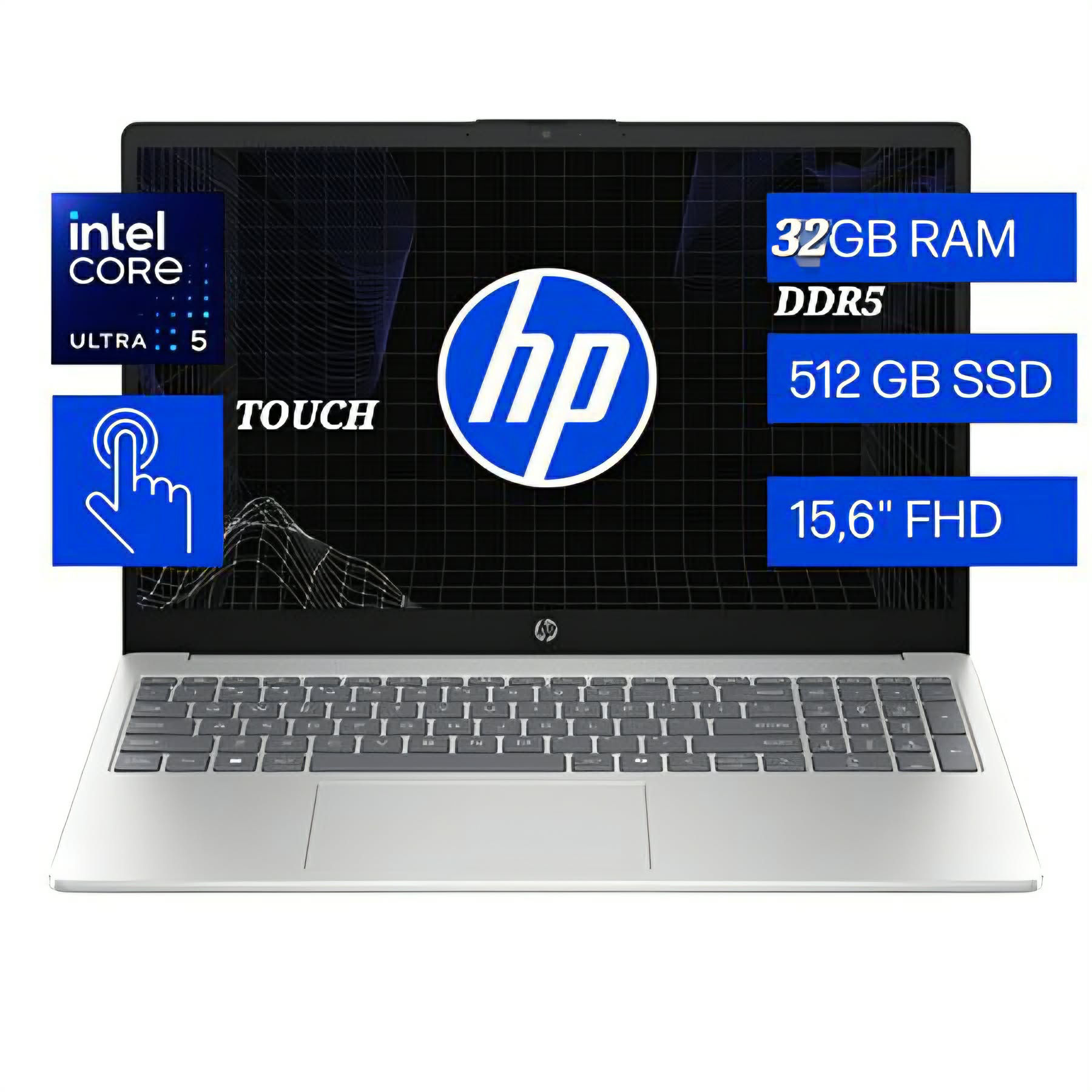 Laptop HP 32GB RAM DDR5 Ultra 5 225 Touch