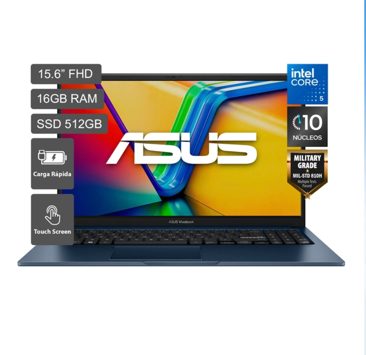 Laptop Asus Vivobook 15 X15 Intel Core 5 24gb Ram 512gb Ssd 15.6" Tou