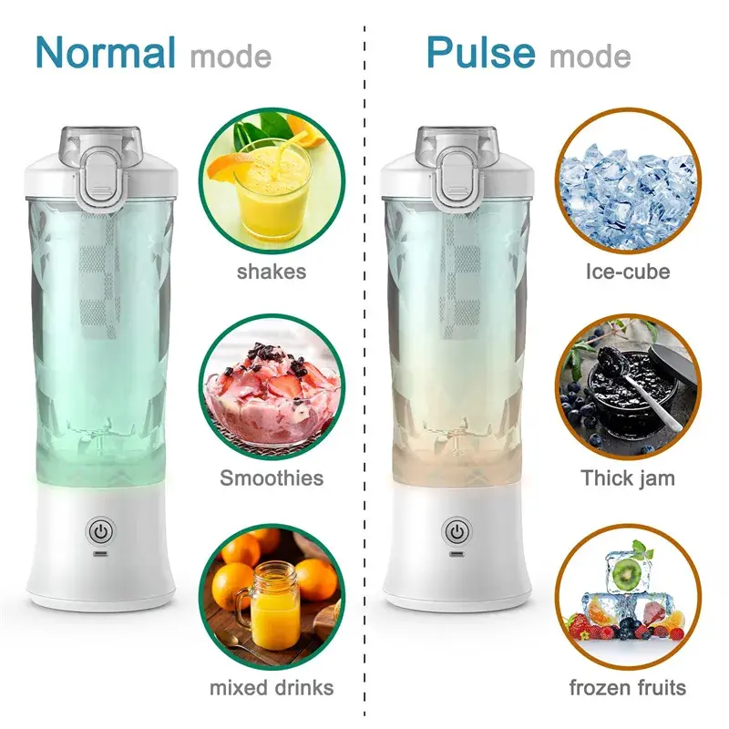 Miniatura: Portable Blender Juicer – Personal-Size Blender for Shakes and Smoothies with 6 