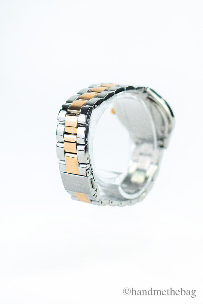 Miniatura: Michael Kors Slim Runway Rose Gold Silver Toned Stainless Steel Watch