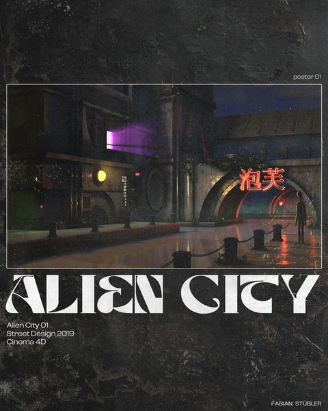 Alien City - 3D Design