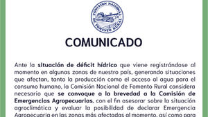 COMUNICADO | Déficit hídrico: una situación que requiere respuestas urgentes