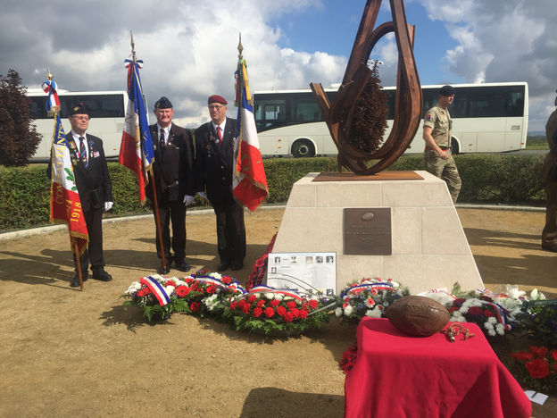 Un mémorial pour les rugbymen de tous pays tombés au Chemin des Dames inauguré par le Conseil Départ