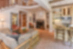 Living room and kitchen