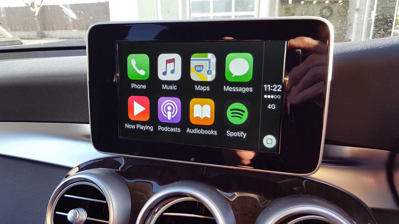 Apple CarPlay for 2016 and 2017 Mercedes Benz, with straight up