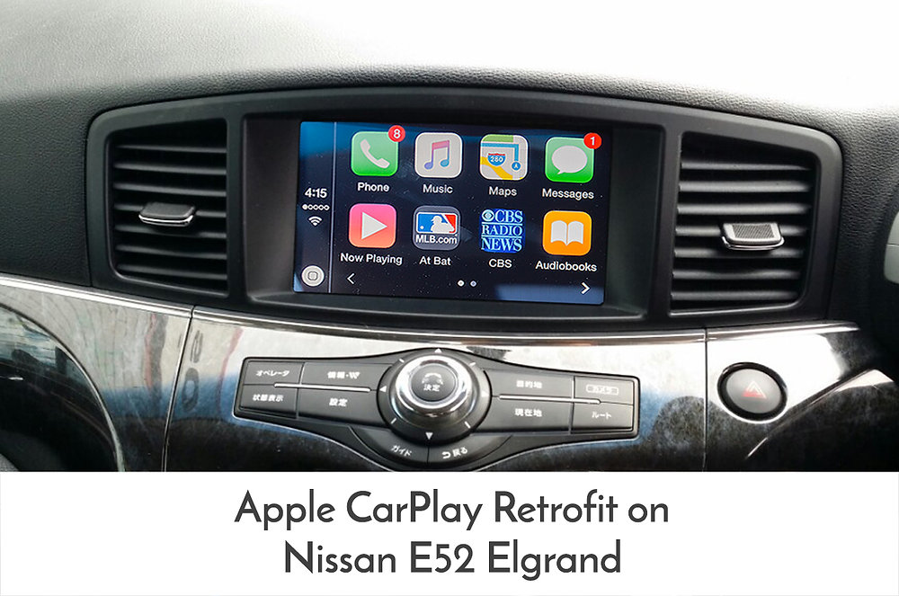 Apple CarPlay / Android Auto Retrofit for Nissan E52 Elgrand perfect