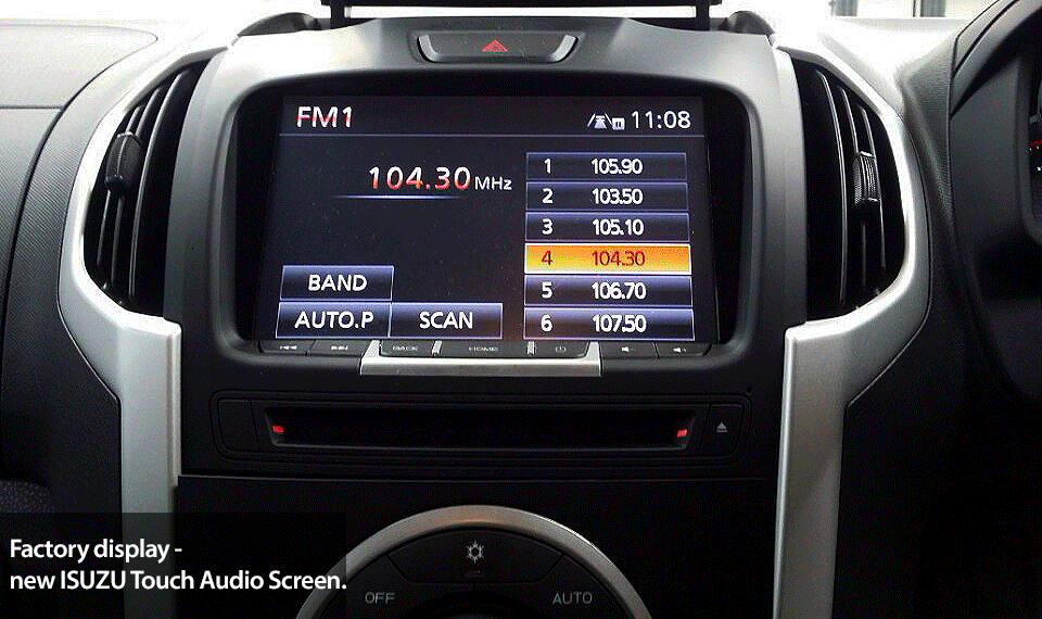 Brand New MY15.5 ISUZU D-MAX LS-U - GPS Navigation upgrade is available