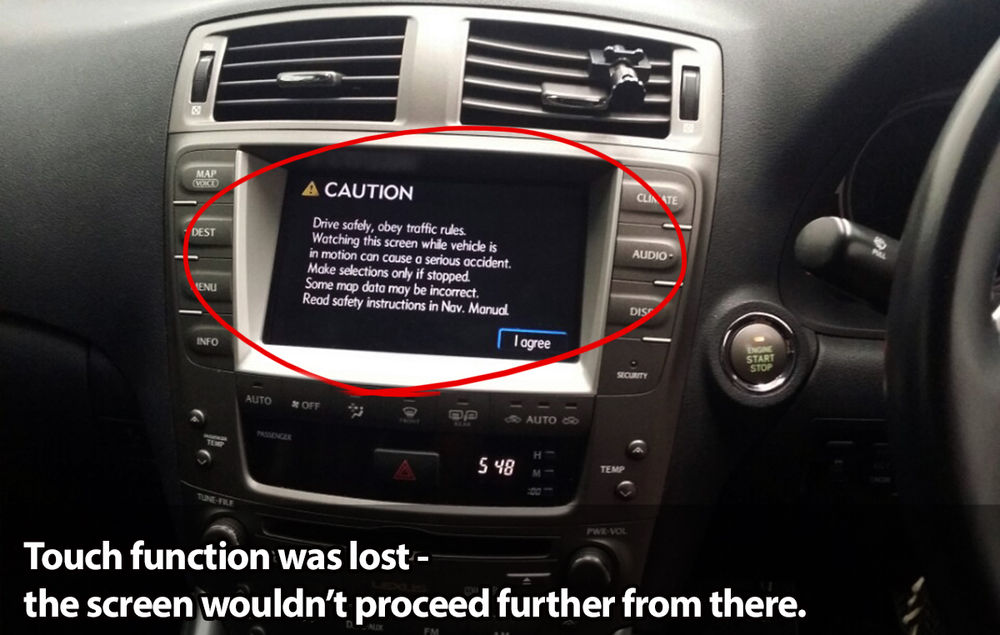 We brought the touch back to Lexus IS250 Touch screen restoration.
