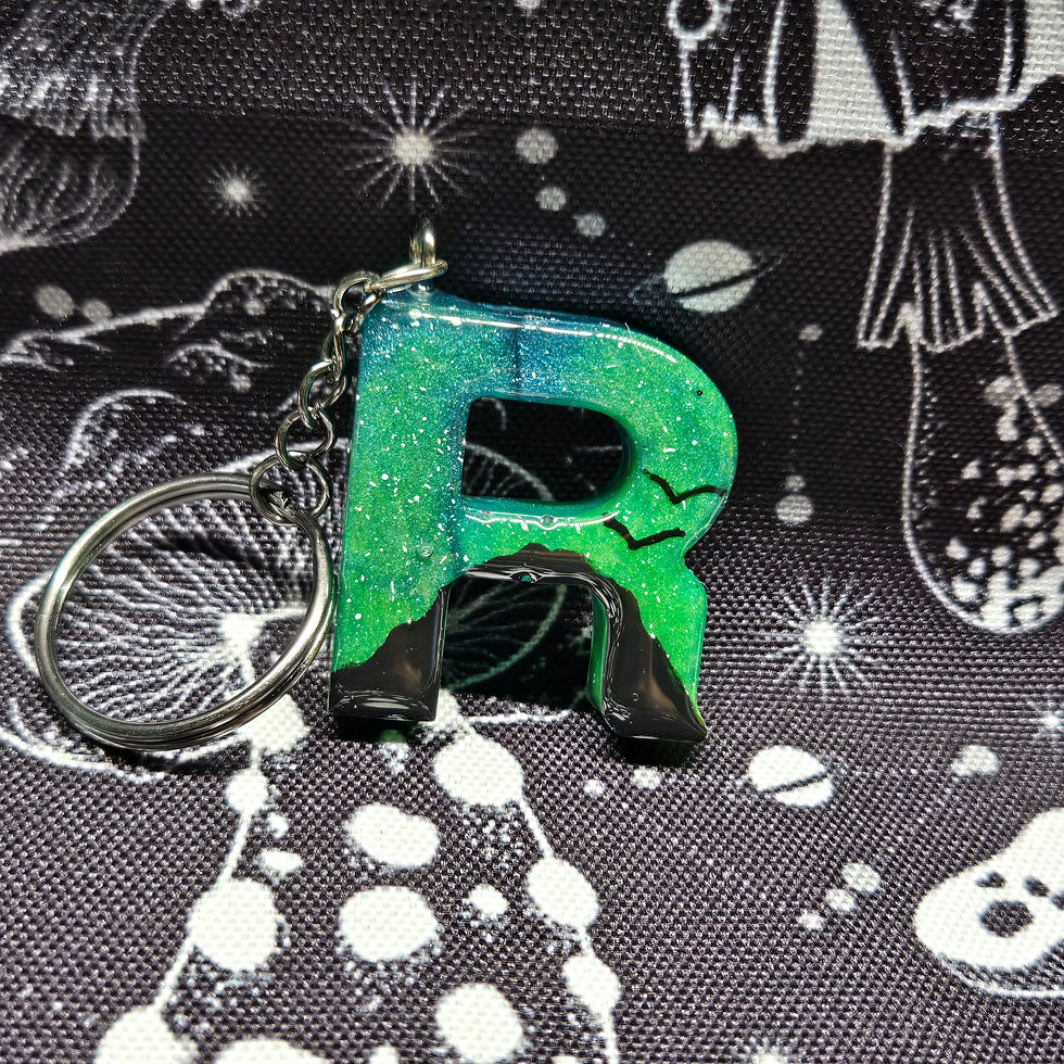 Thumbnail: Resin Letter Keychain 