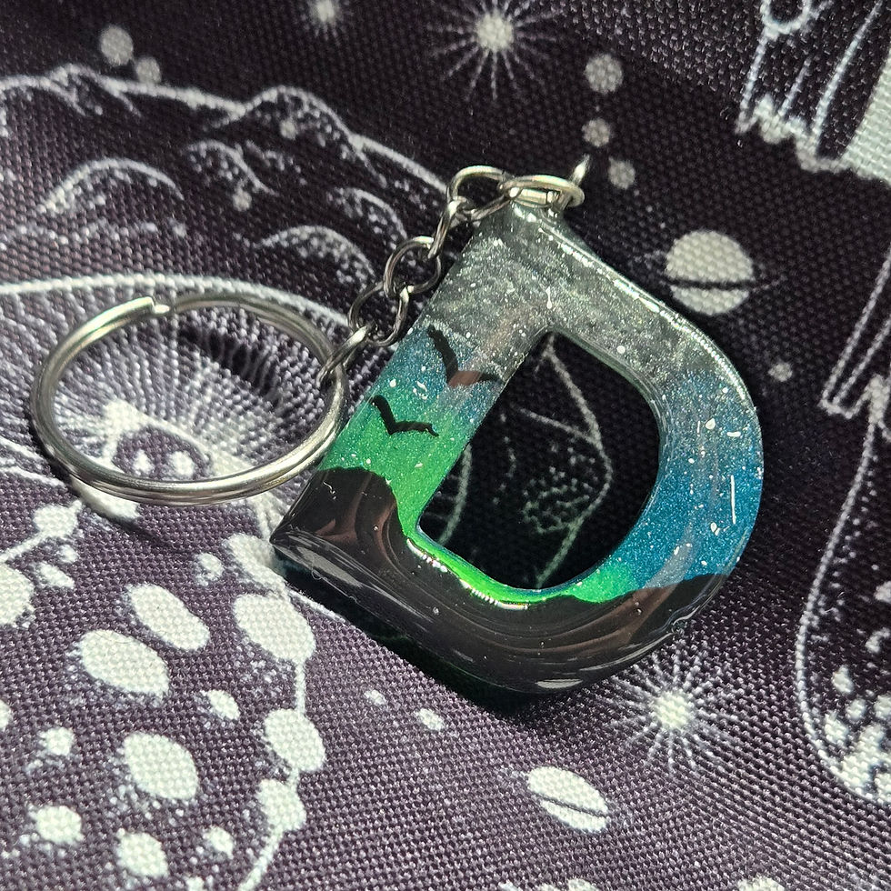 Thumbnail: Resin Letter Keychain 