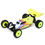 Thumbnail: LOS01016T3 Yellow/White Mini-B Brushed Buggy