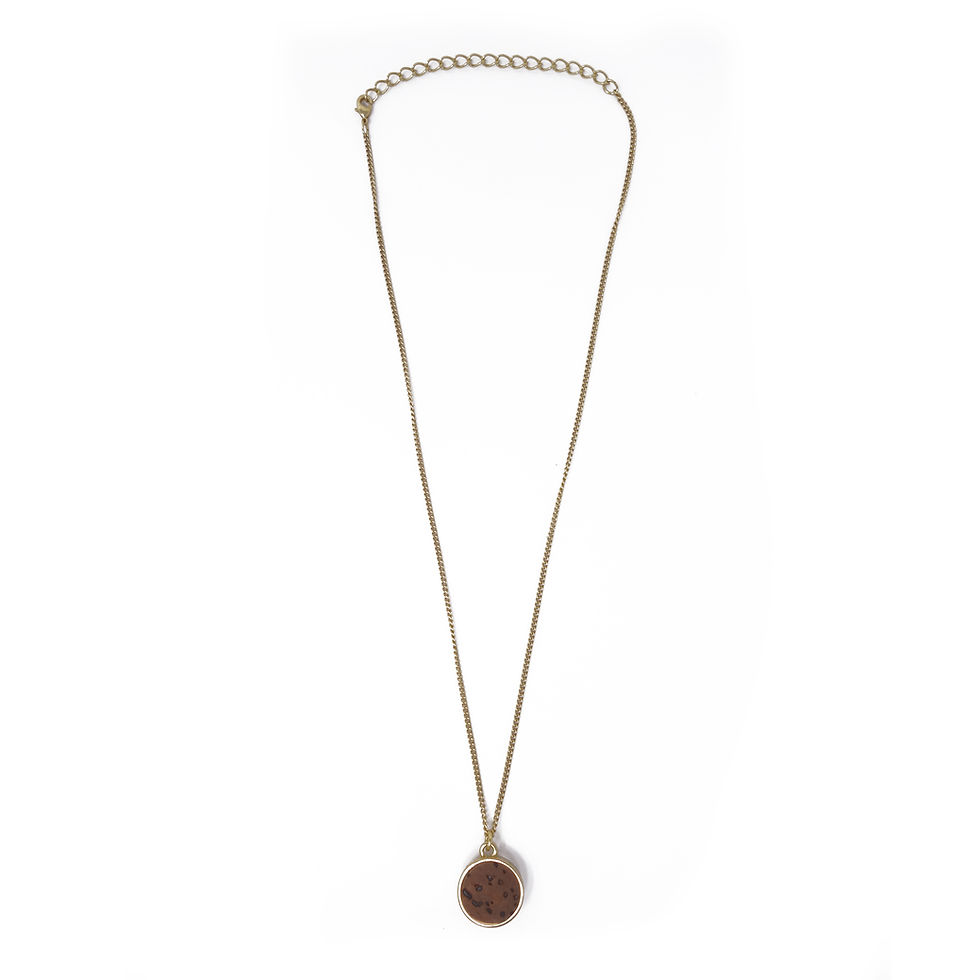 Miniaturbild: Halskette Rund - BROWN