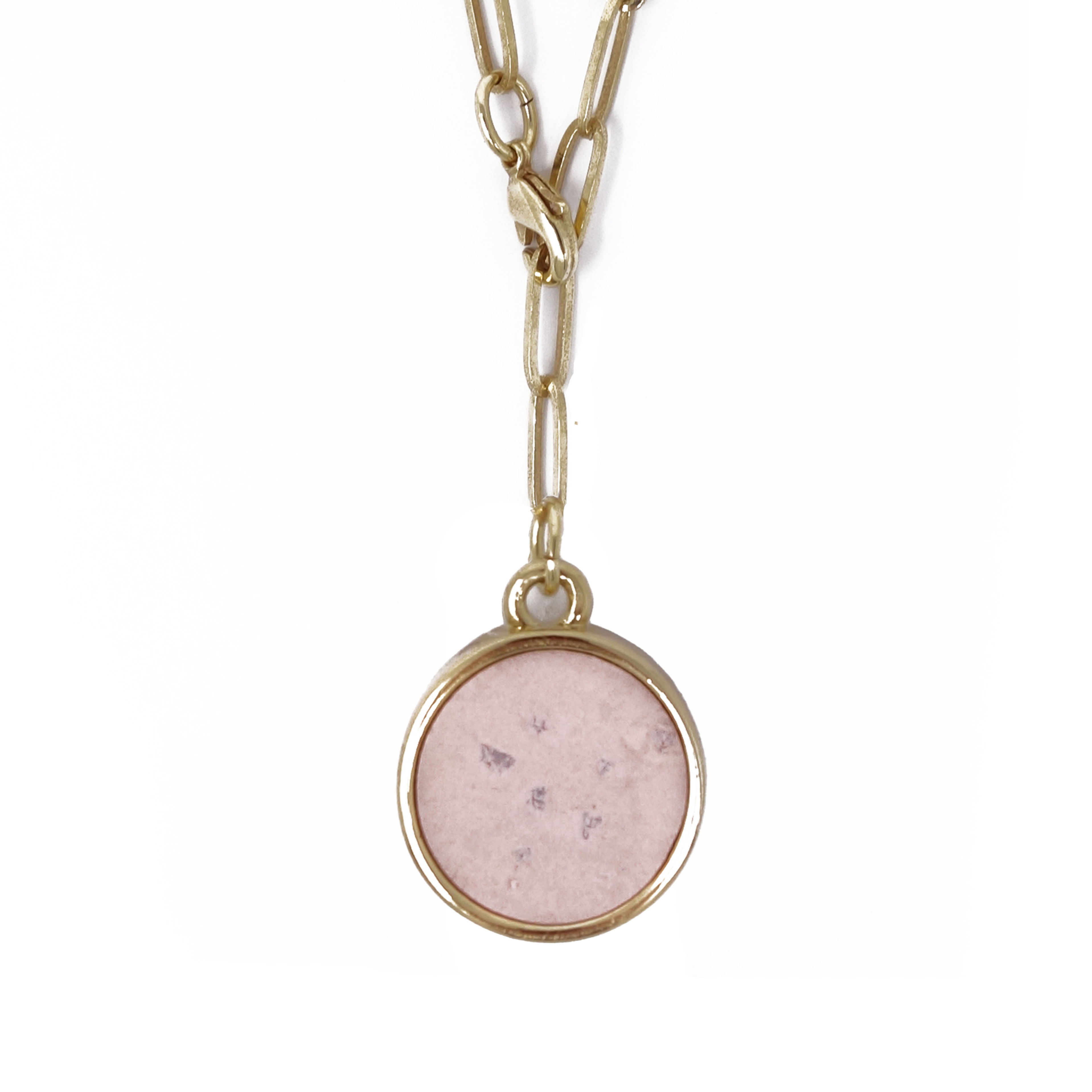 Kork Y-Halskette Rund - ROSE