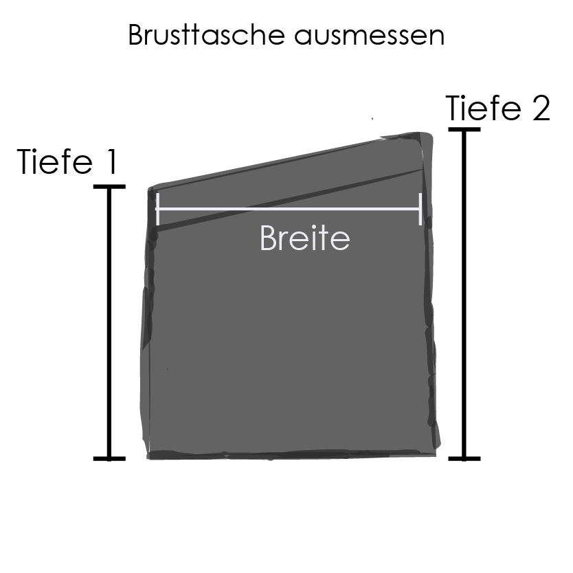 Miniaturbild: Kork Einstecktuch - BLACK (vorgefaltet)