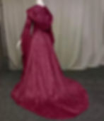 Miniatura: Vestido Casamento Retrô Medieval com Capuz Luxo Cosplay