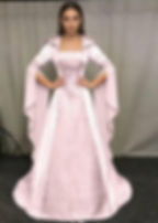 Miniatura: Vestido Casamento Retrô Medieval com Capuz Luxo Cosplay