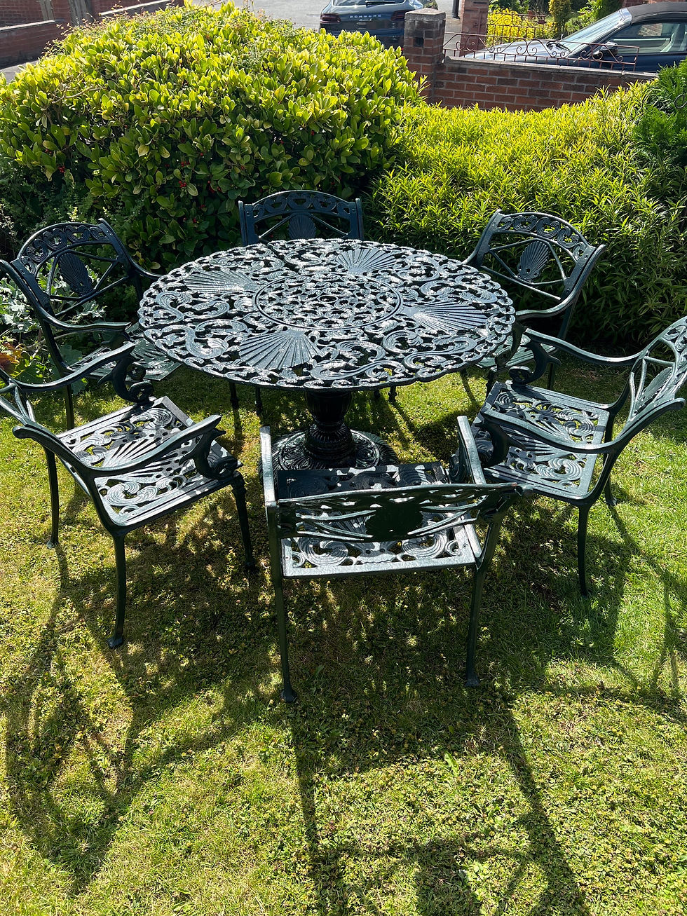 Thumbnail: Heavy Cast Iron Scallop Shells and Dolphins 