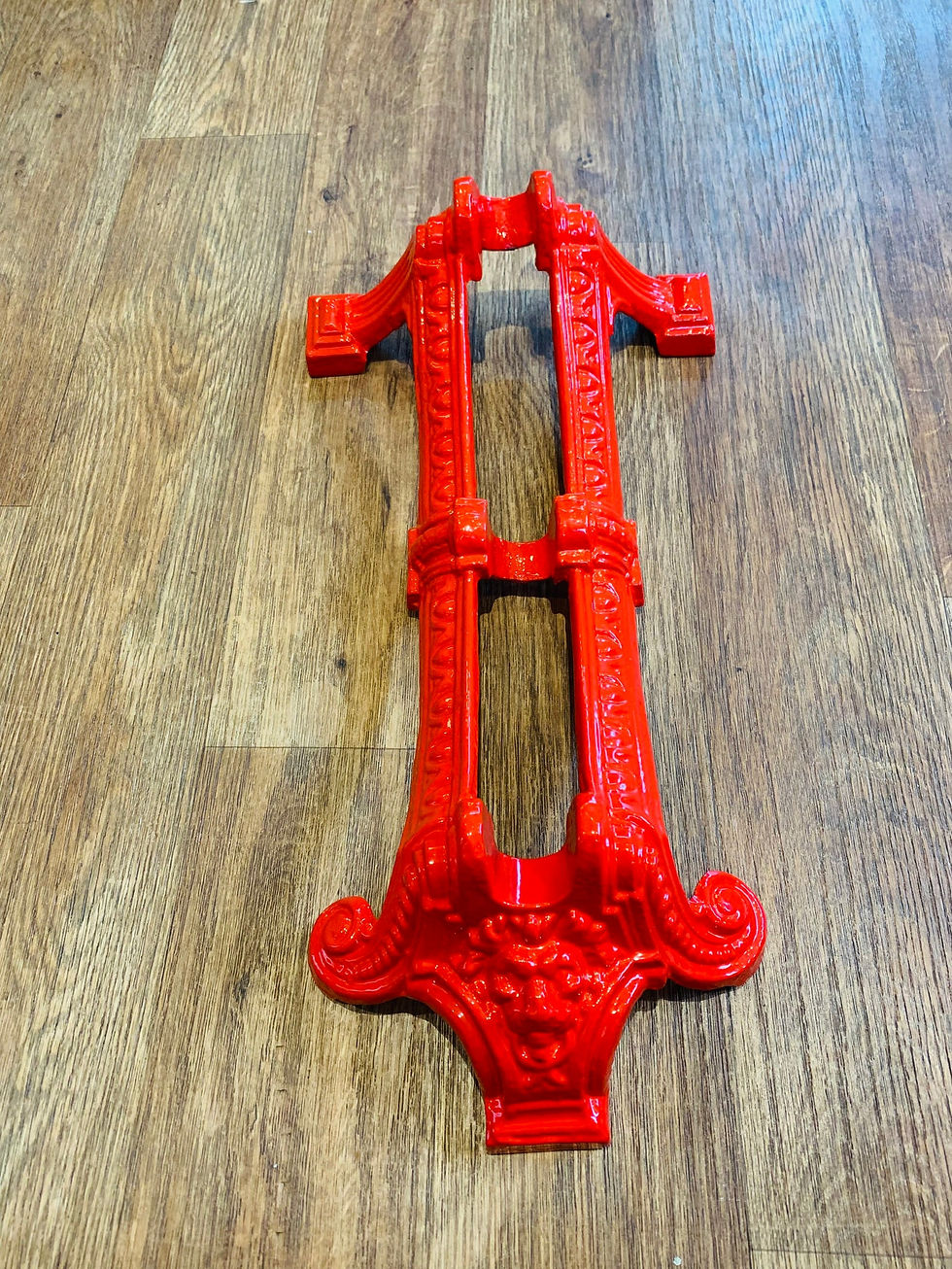 Thumbnail: Fully Restored Powder Coated in Ferrari Red Cast Iron Lions Head BMX Bike Cycle